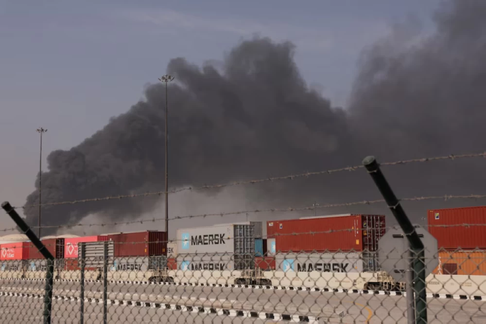 Explosions were heard in Dubai and Doha on the second day. Oman’s Duqm port targeted